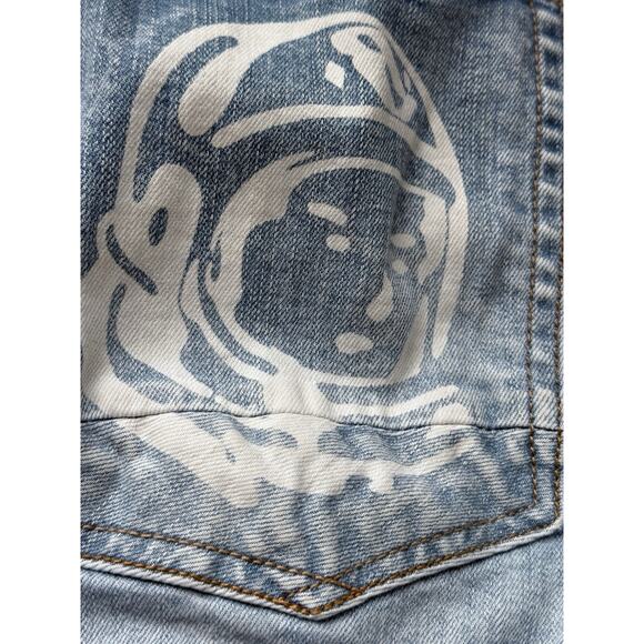 Billionaire Boys Club Light Blue Straight Jeans with Patches - Picture 10 of 10